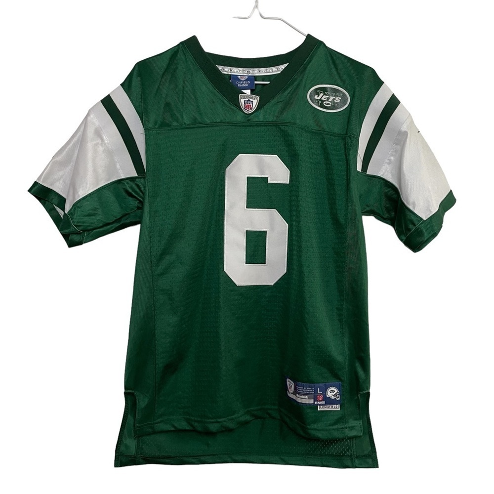 Reebok ON FIELD Jersey Mark SANCHEZ # 6 New York Jets NFL FOOTBALL L Length +2